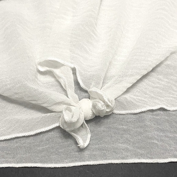 Cha cha vente women's Flowy top w/beading sheer bottom stars hem size Small - Picture 8 of 13